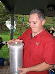 Daddy making ice cream